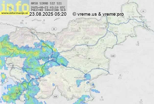 Radarska karta padavin