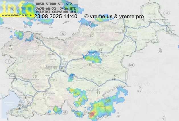 Radarska karta padavin