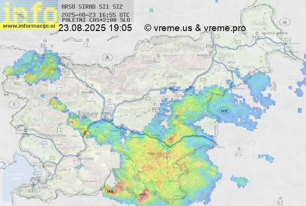 Radarska karta padavin