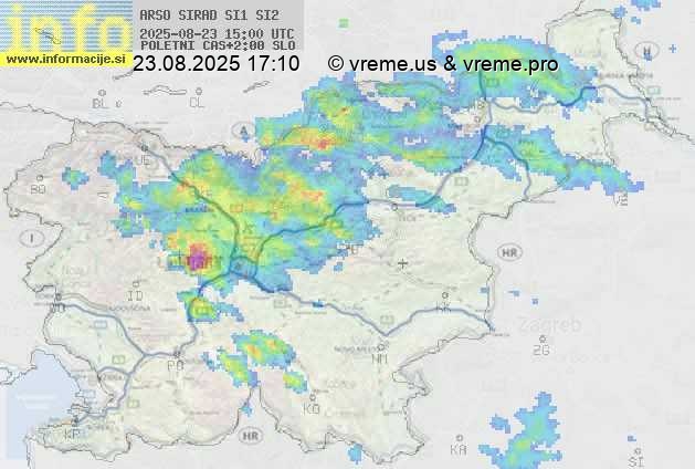 Radarska karta padavin