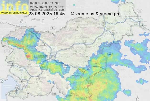 Radarska karta padavin