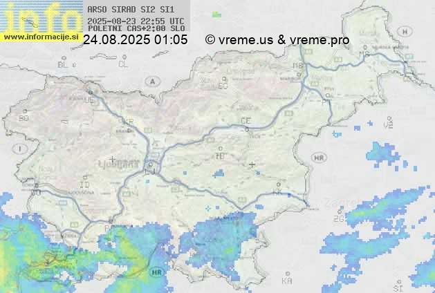Radarska karta padavin