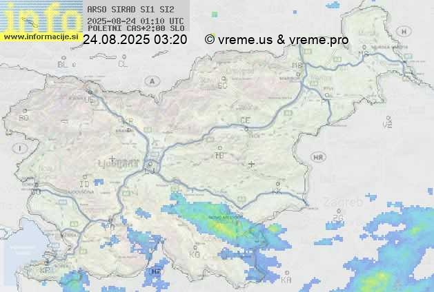 Radarska karta padavin