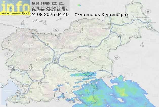 Radarska karta padavin