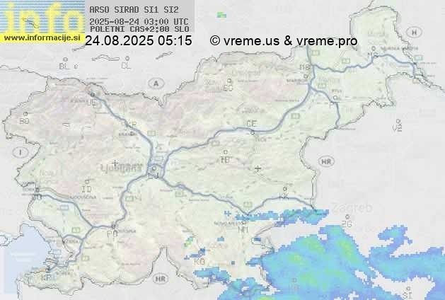 Radarska karta padavin