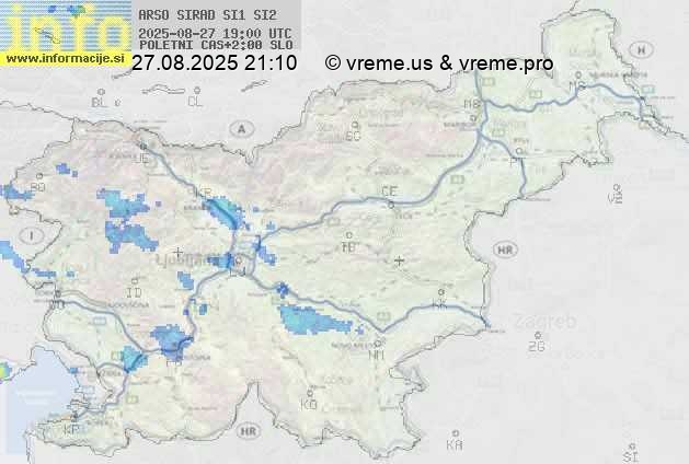 Radarska karta padavin