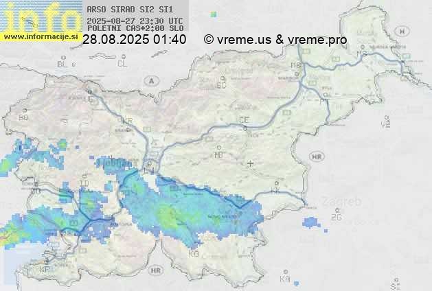 Radarska karta padavin