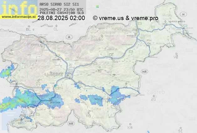 Radarska karta padavin