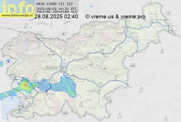 Radarska karta padavin