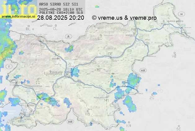 Radarska karta padavin