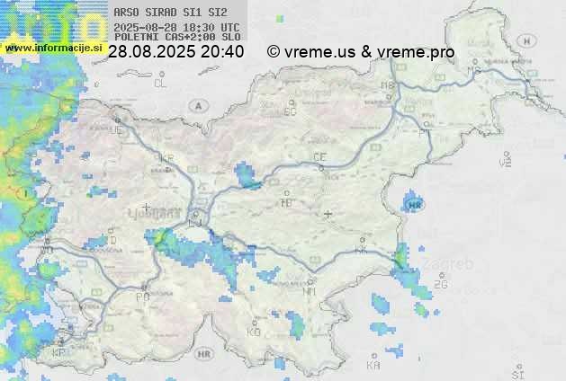 Radarska karta padavin