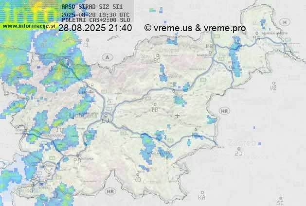 Radarska karta padavin