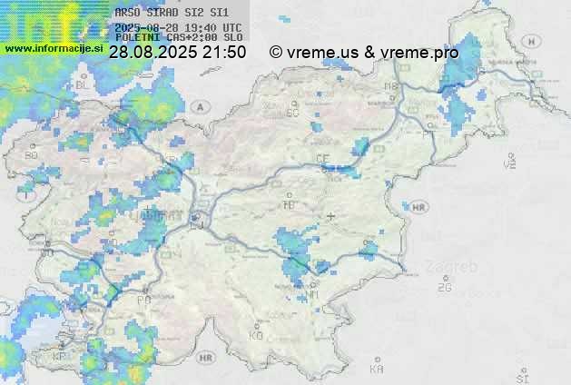 Radarska karta padavin
