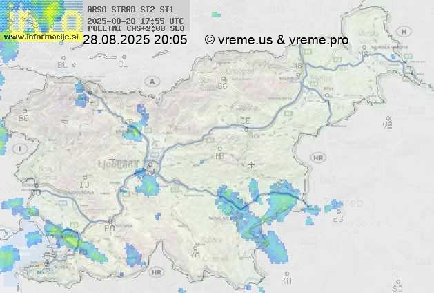Radarska karta padavin