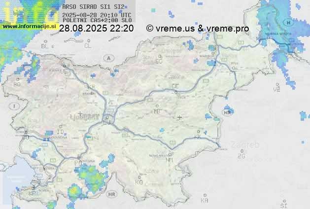 Radarska karta padavin