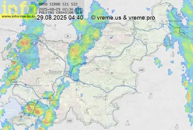 Radarska karta padavin