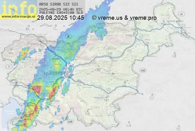 Radarska karta padavin
