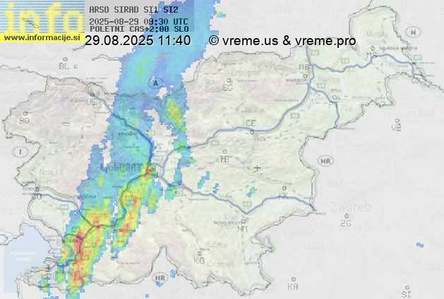 Radarska karta padavin