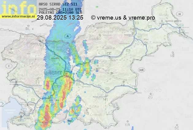 Radarska karta padavin
