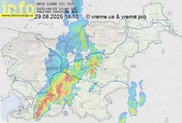 Radarska karta padavin