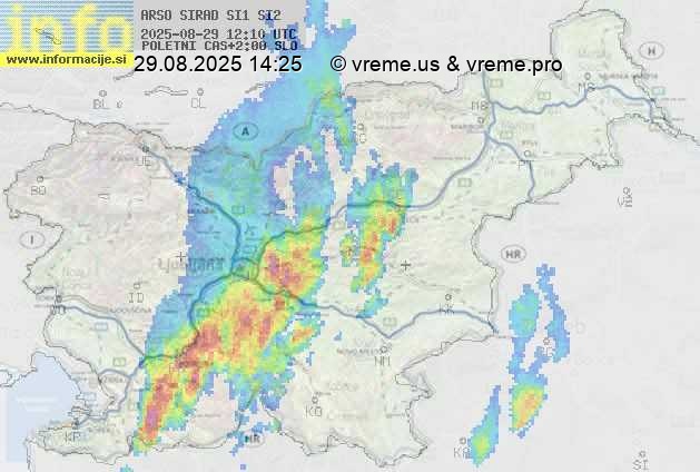 Radarska karta padavin