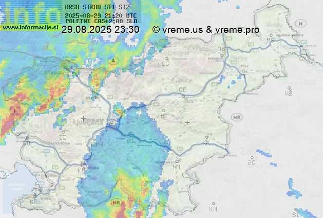 Radarska karta padavin
