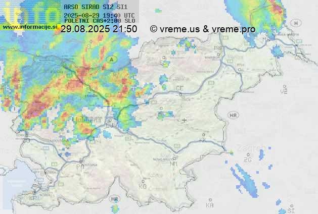 Radarska karta padavin