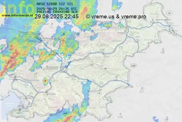 Radarska karta padavin