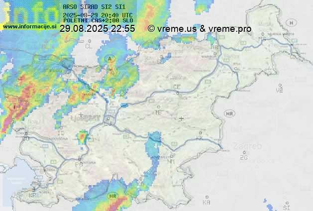 Radarska karta padavin