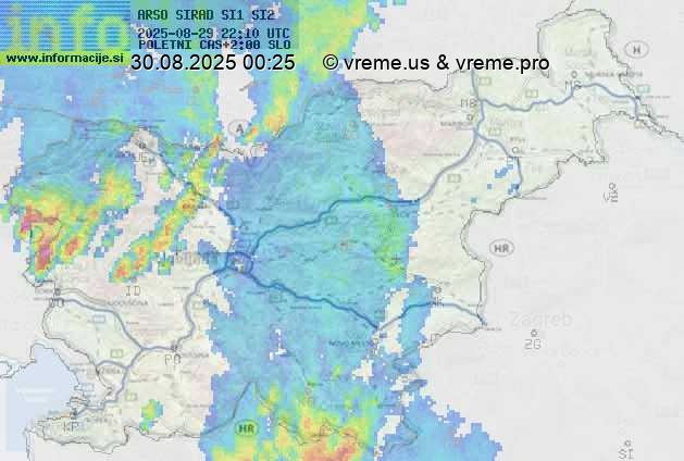 Radarska karta padavin