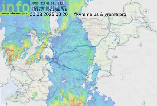 Radarska karta padavin