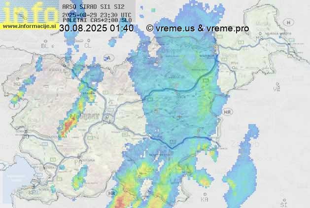 Radarska karta padavin