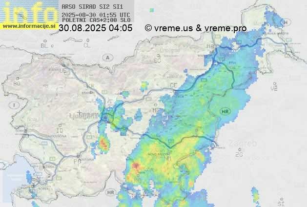 Radarska karta padavin