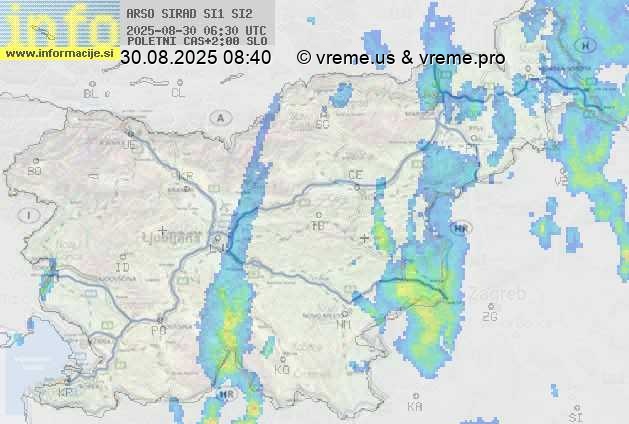 Radarska karta padavin