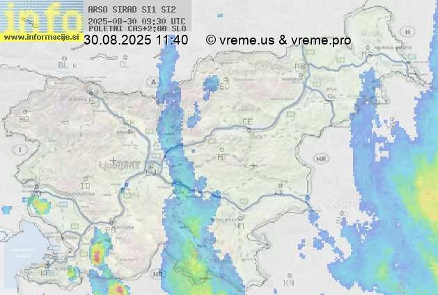 Radarska karta padavin