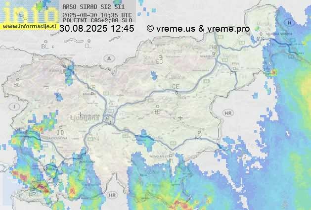 Radarska karta padavin