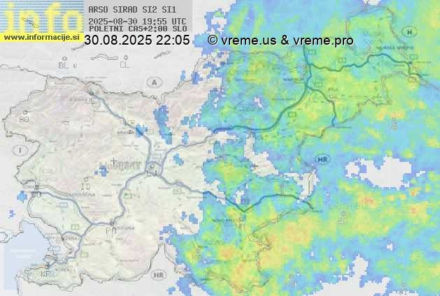 Radarska karta padavin