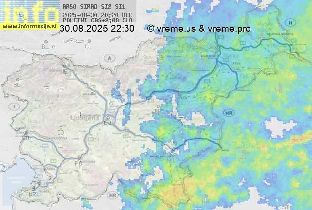 Radarska karta padavin