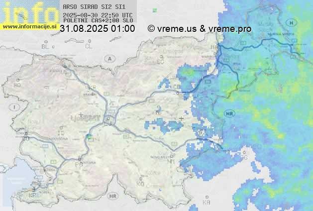 Radarska karta padavin