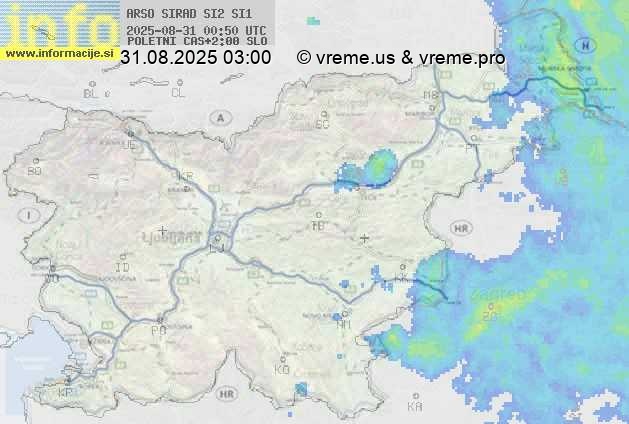 Radarska karta padavin