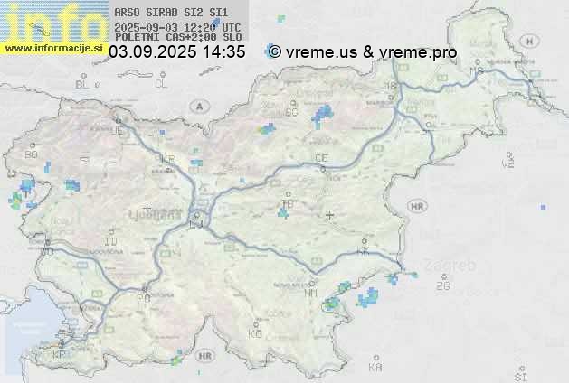 Radarska karta padavin