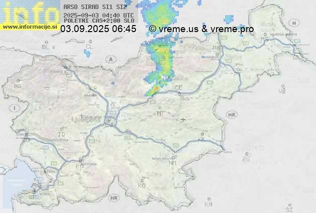 Radarska karta padavin
