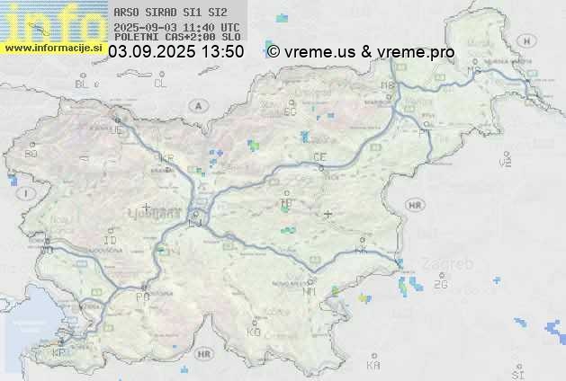 Radarska karta padavin