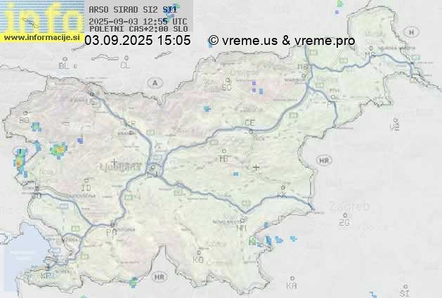 Radarska karta padavin