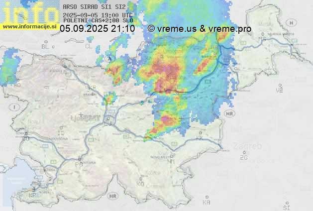 Radarska karta padavin