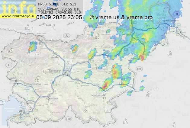 Radarska karta padavin