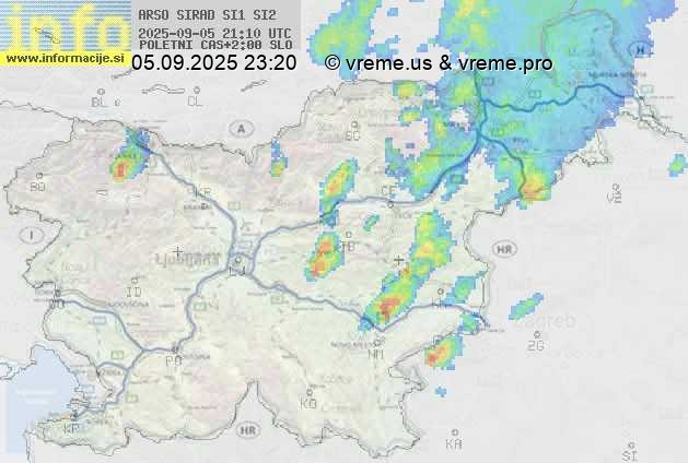 Radarska karta padavin