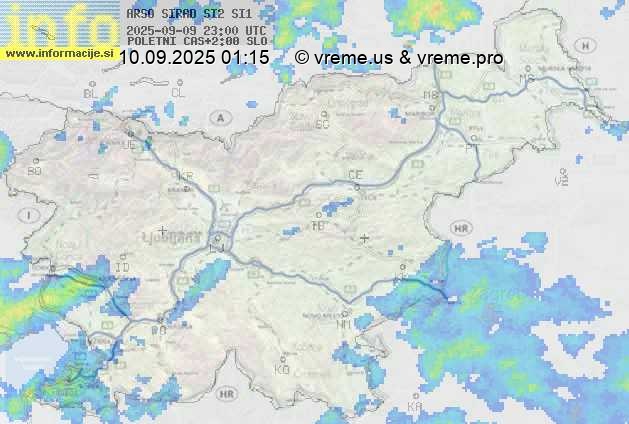 Radarska karta padavin