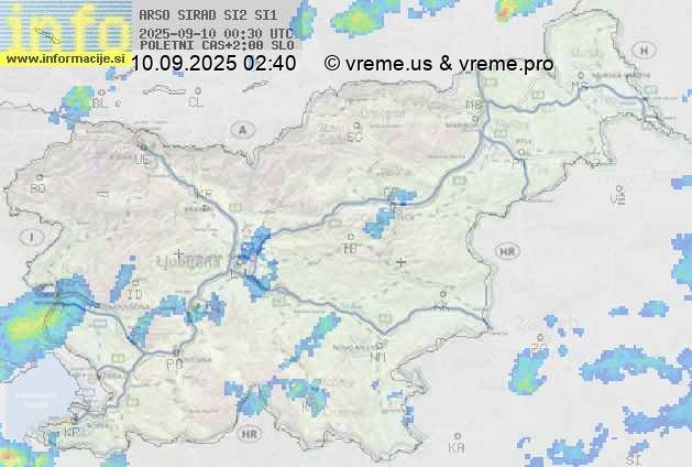 Radarska karta padavin