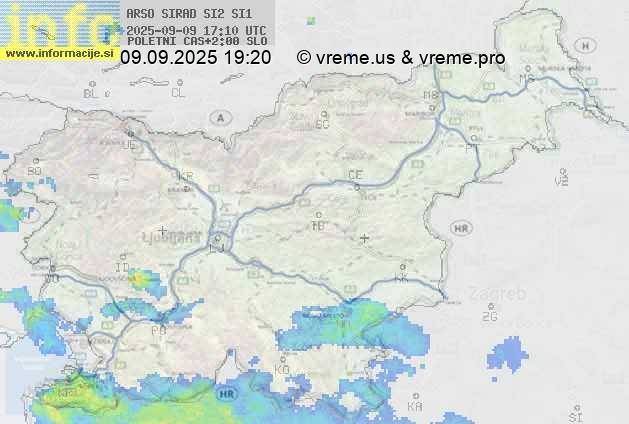 Radarska karta padavin
